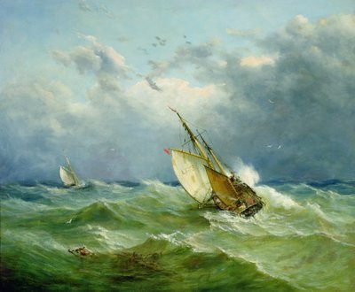 Lowestoft Trawler in Rough Weather by John Moore